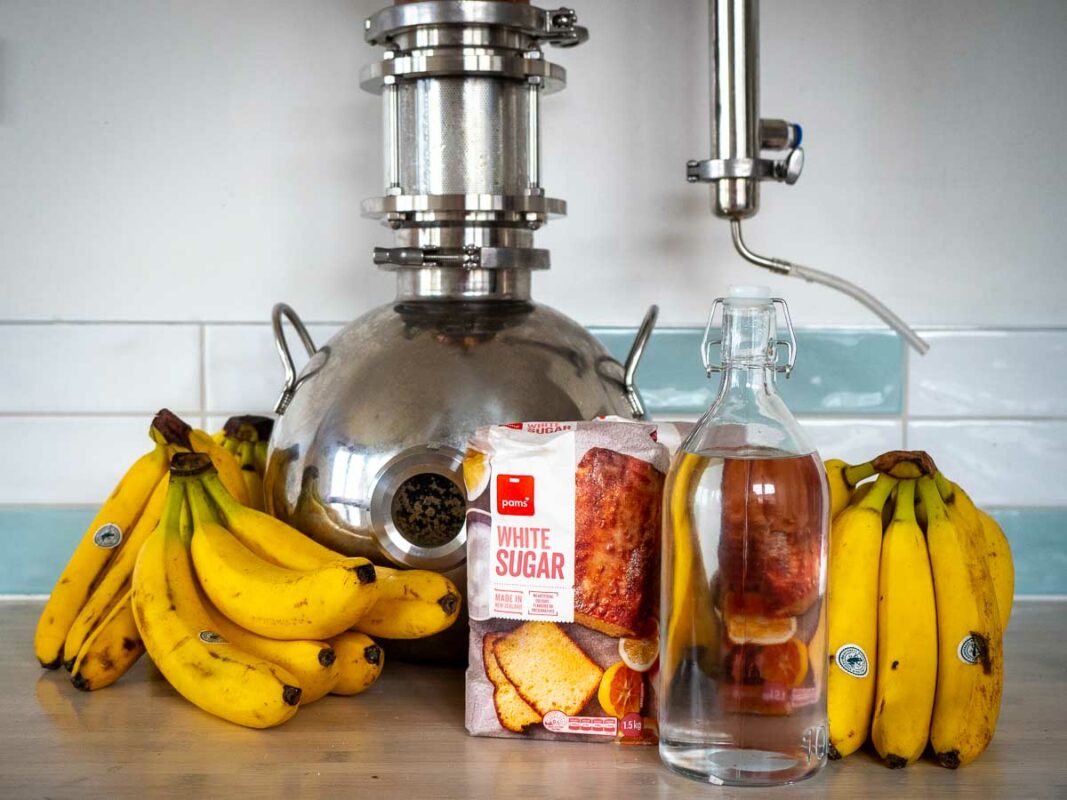 Banana Moonshine Recipe (How To Make Easy Banana Brandy At Home) 3 Image of DIY Distilling How to make banana brandy