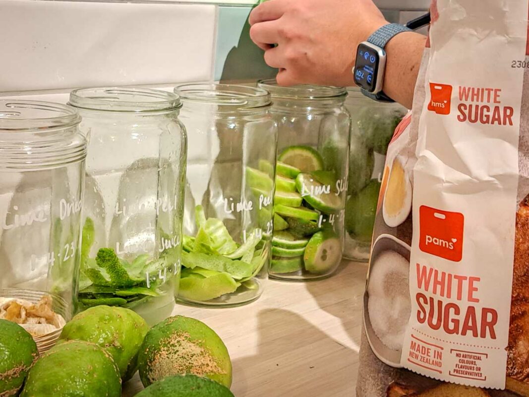 Best Limecello Recipe (We Tested 5 Variations!) 3 Image of DIY Distilling preparing the lime zest